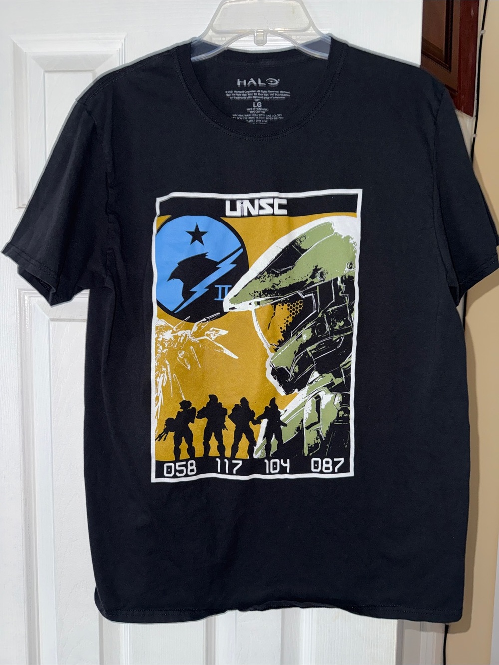 Halo UNSC Black Graphic Tee Shirt